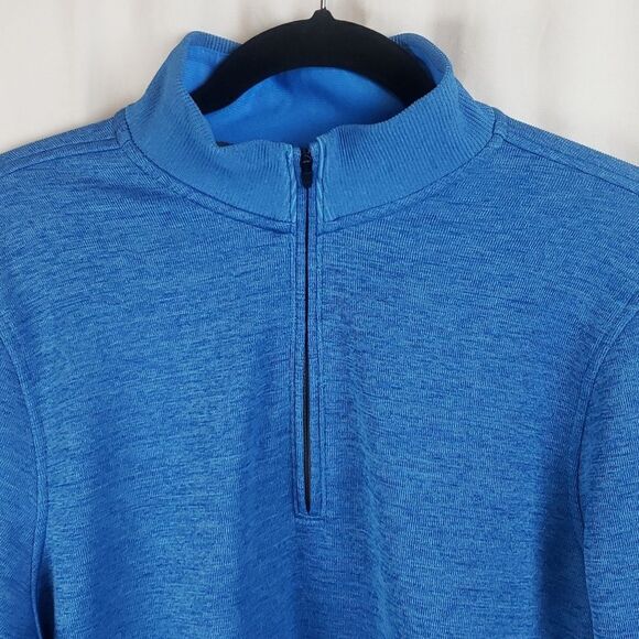 Under Armour Men's Small Quarter Zip Blue Sweater - Picture 2 of 13
